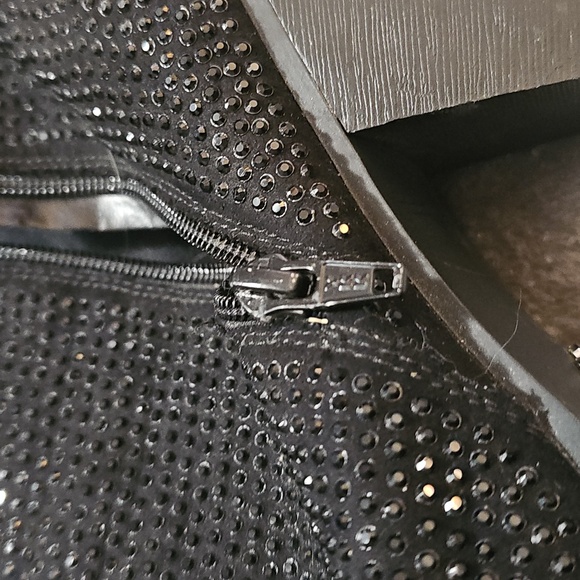 Rock & Republic StuddedBlack Ankle Boots Womens Size 10 - Picture 7 of 12